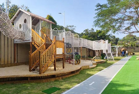 幼儿园装修案例分享 | 一个深圳幼儿园户外的变形记