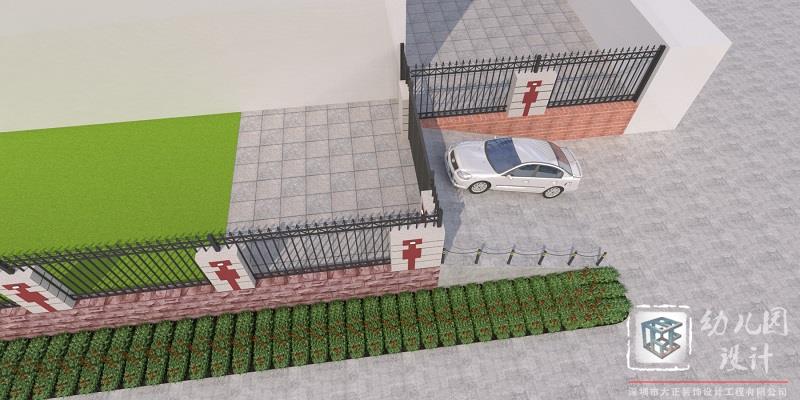 深圳市福田区翠海幼儿园（户外大门设计）