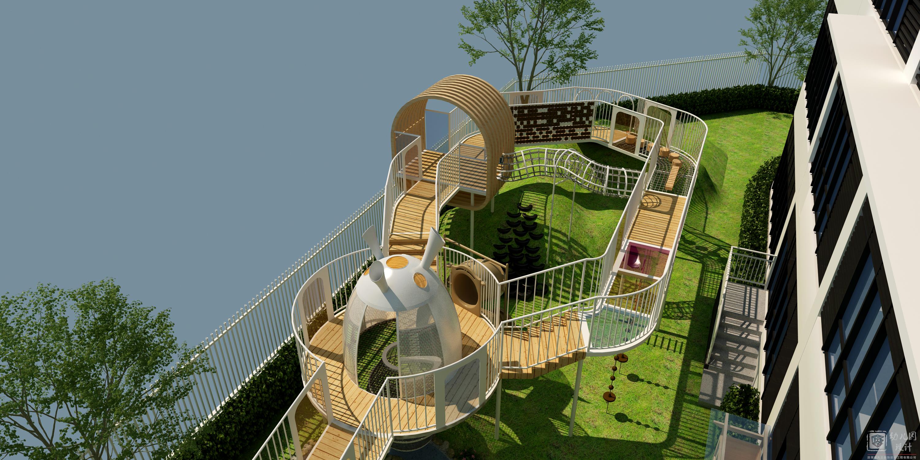 深圳市龙岗区臻城幼儿园(户外玩具效果图)