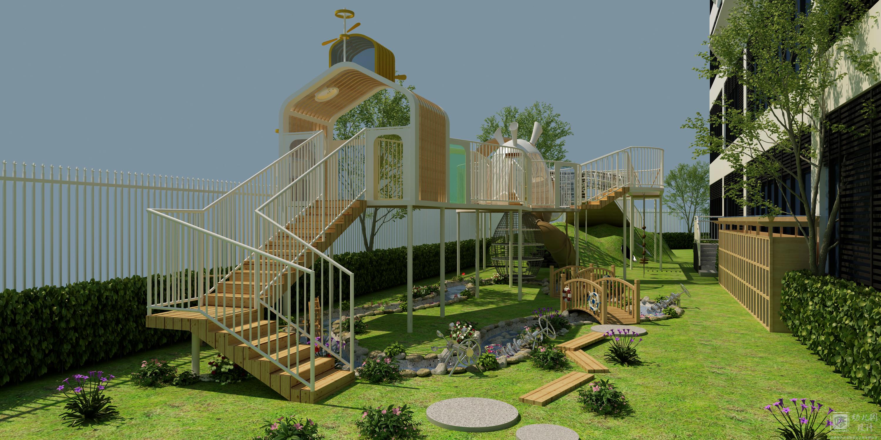 深圳市龙岗区臻城幼儿园(户外玩具效果图)