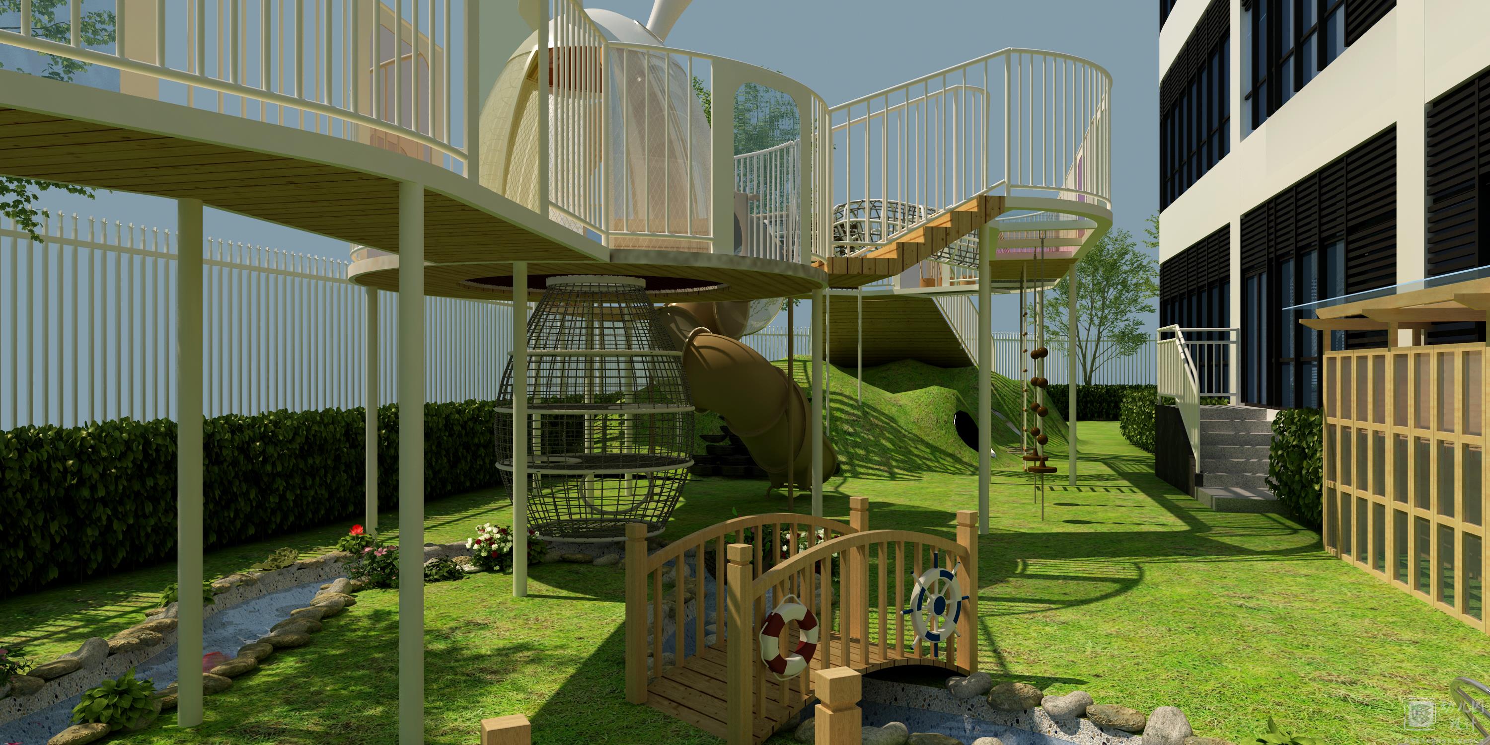 深圳市龙岗区臻城幼儿园(户外玩具效果图)